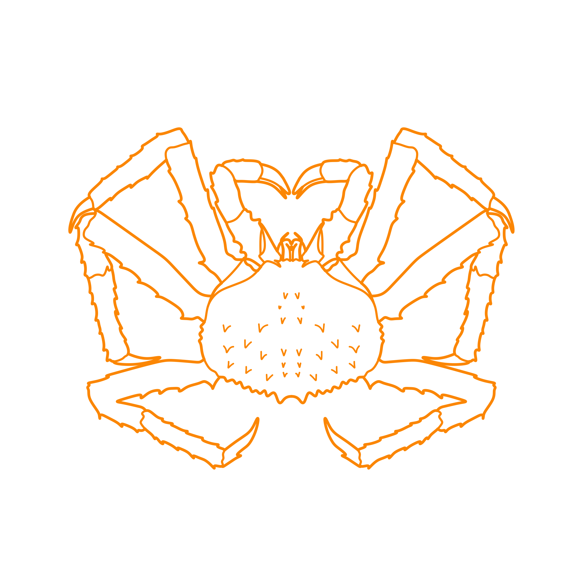 Animals Crustaceans Red King Crab Stencil Svg Design File Free Vectors